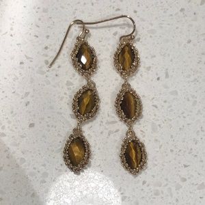 Kendra Scott Rena Earrings Tigers Eye